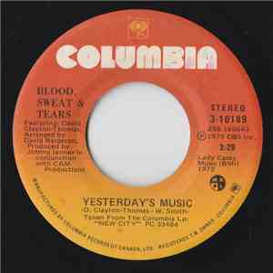 Blood, Sweat & Tears - Yesterday's Music / No Show download mp3 flac