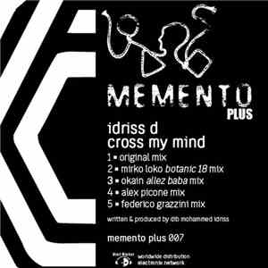 Idriss D - Cross My Mind download mp3 flac