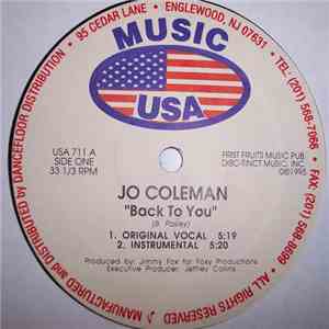 Jo Coleman - Back To You download free