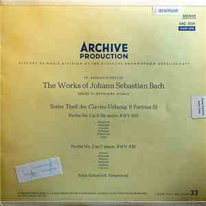 Johann Sebastian Bach - Ralph Kirkpatrick - Erster Theil Der Clavier-Uebung: 6 Partitas (I) (Partita No. 1 In B Flat Major, BWV 825 / Partita No. 2 In C Minor, BWV 826) download mp3 flac