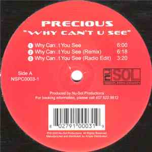 Precious  - Why Can't U See download mp3 flac