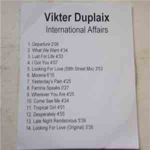 Vikter Duplaix - International Affairs download free Vikter Duplaix - International Affairs download mp3 flac
