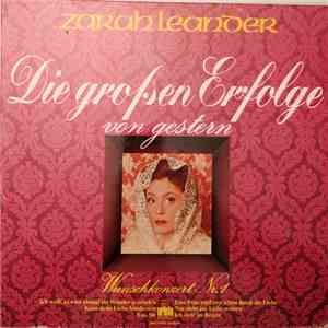 Zarah Leander - Die Großen Erfolge Von Gestern - Wunschkonzert Nr. 1 download mp3 flac